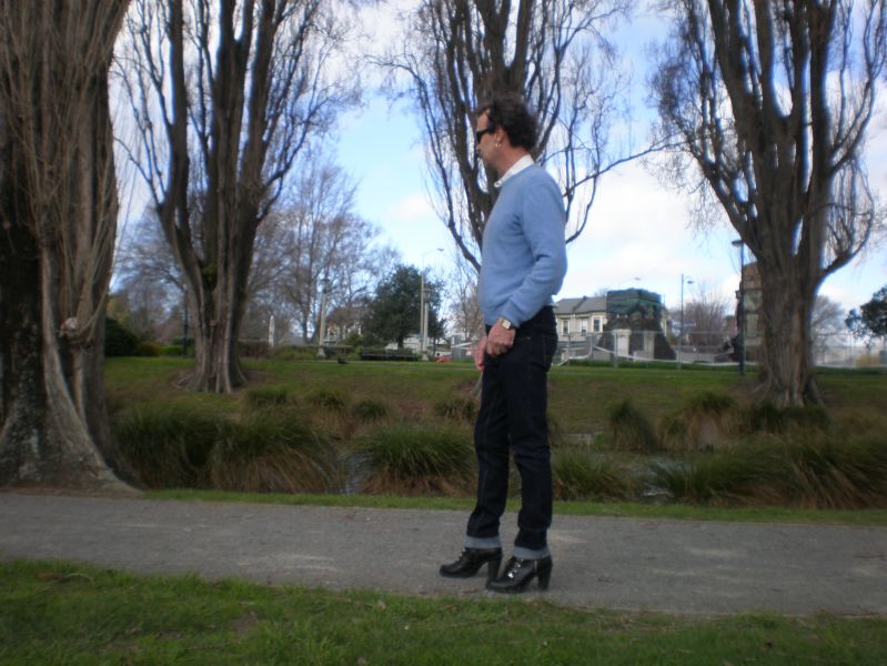 jeans with hiking boots